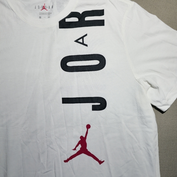 Jordan JDN AIR Stretch Short-Sleeve T-Shirt Men's Size  XXL White - Picture 13 of 14